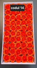 Trandafiri pasta de sapun sapun, 5cm, cutie 50 buc