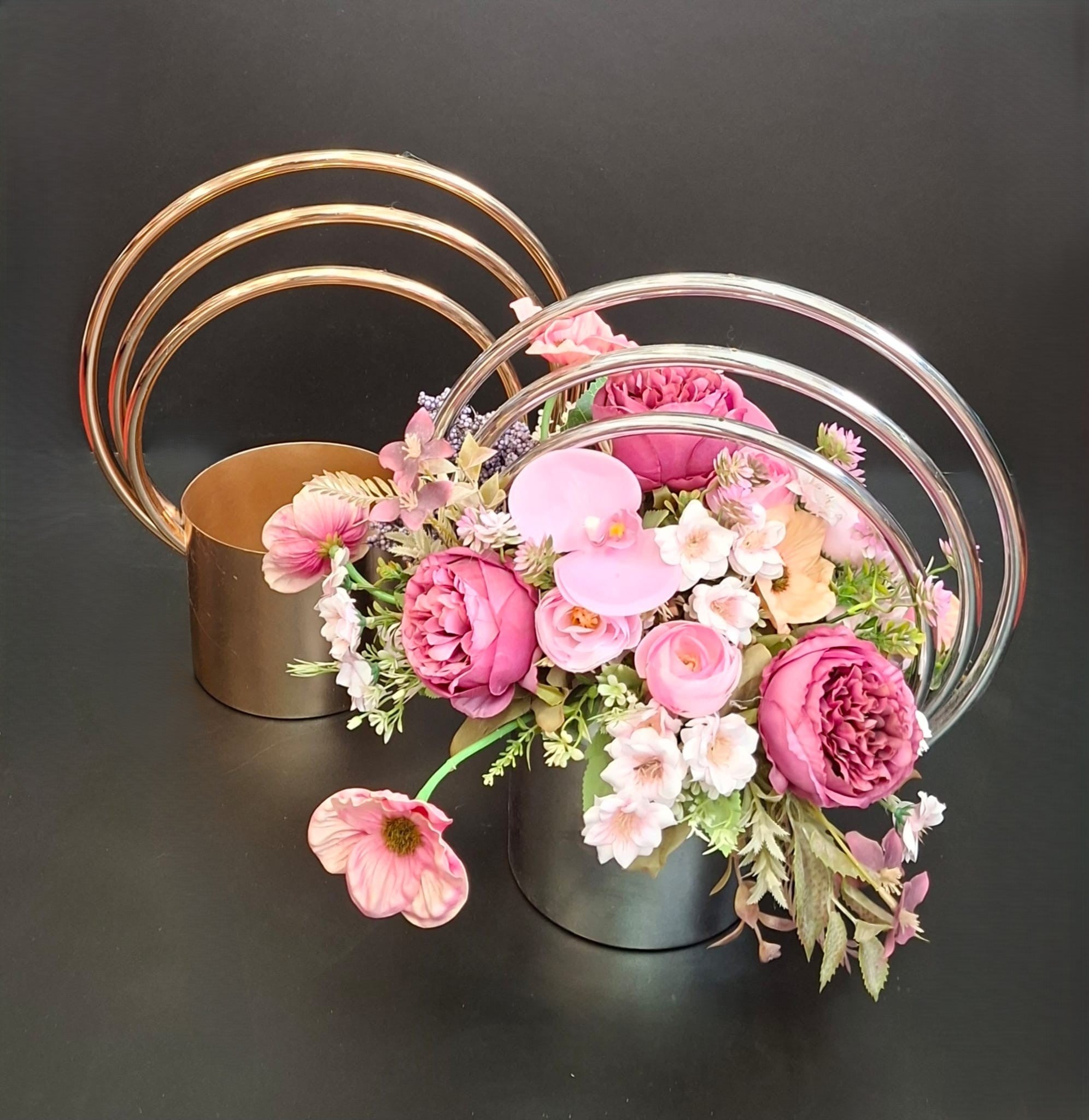 Suport auriu/argintiu din metal – 38cm elegant și decorativ