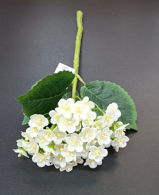 Fir Hortensie artificială alb-crem – 32cm