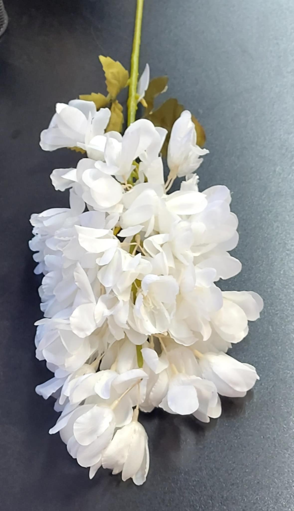 Fir Salcâm artificial alb 85cm – flori decorative la fir