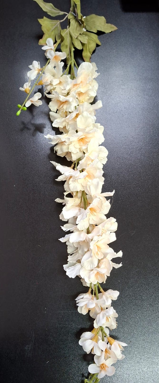 Fir Delphinium artificial ivory 125cm- Material textil