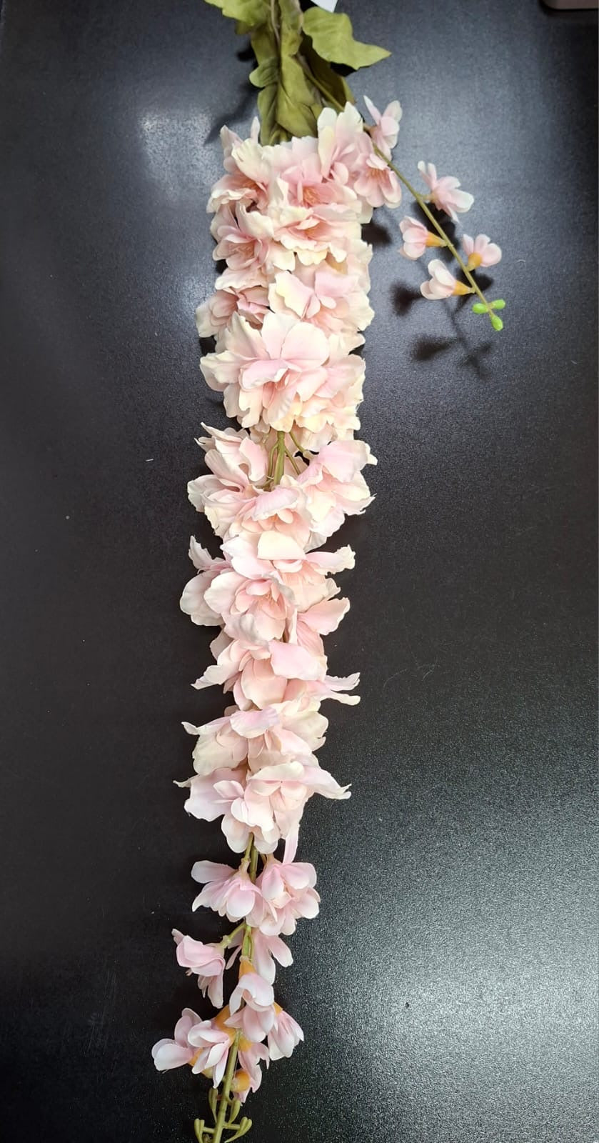 Fir Delphinium artificial roz pal 125cm- Material textil