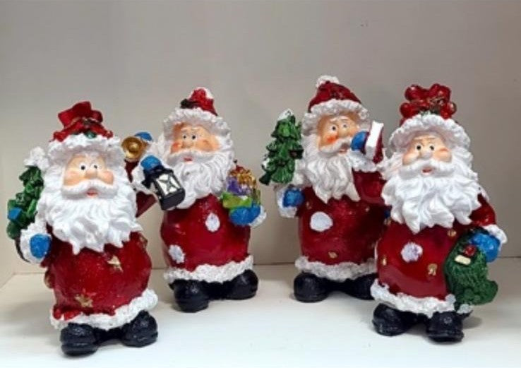 Moș Crăciun – decor ceramic Crăciun 4/set 8cm