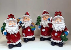 Moș Crăciun – decor ceramic Crăciun 4/set 8cm