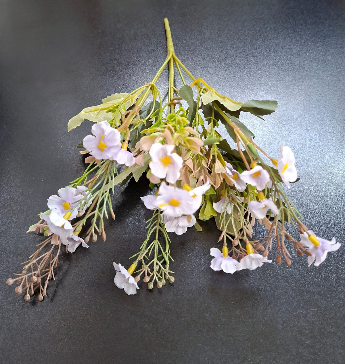 Buchet Artificial Flori de Câmp 30cm – Flori Mici Decorative Lila