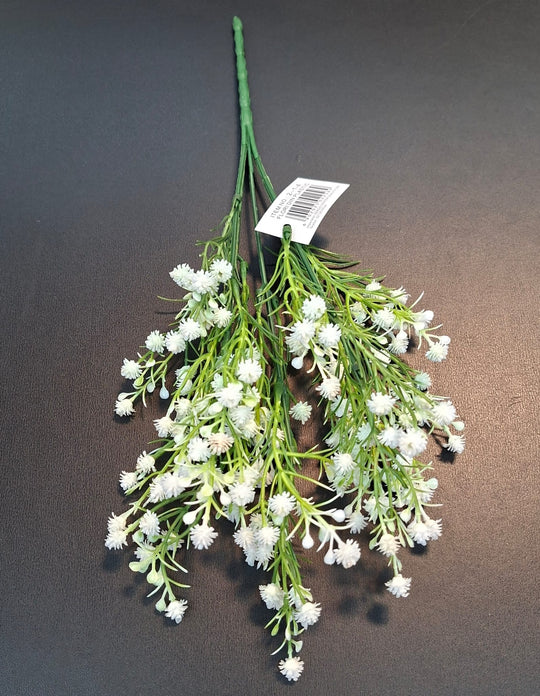 Buchet floarea miresei din plastic alb – decor elegant 33cm