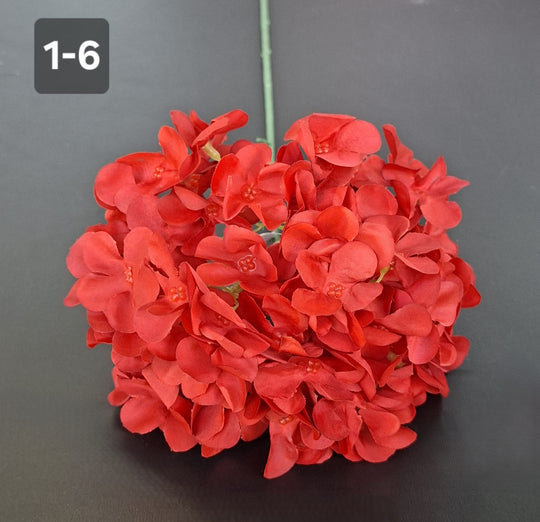 Fir Hortensie artificială rosu - 70cm