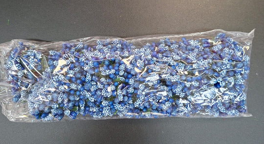 Flori din plastic - Stamine 144/set albastru