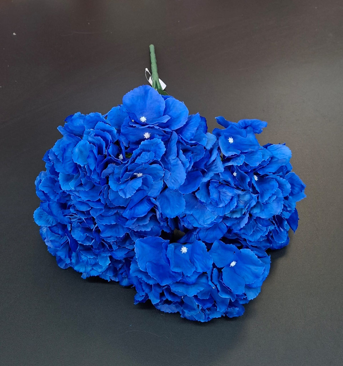 Buchet cu hortensii artificiale albastru regal, flori mari 52cm