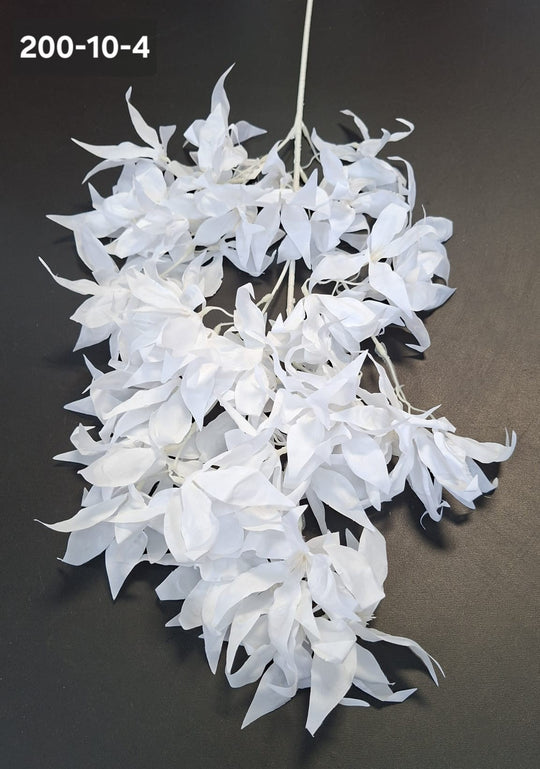 Ramură decorativă artificială albă - 90cm