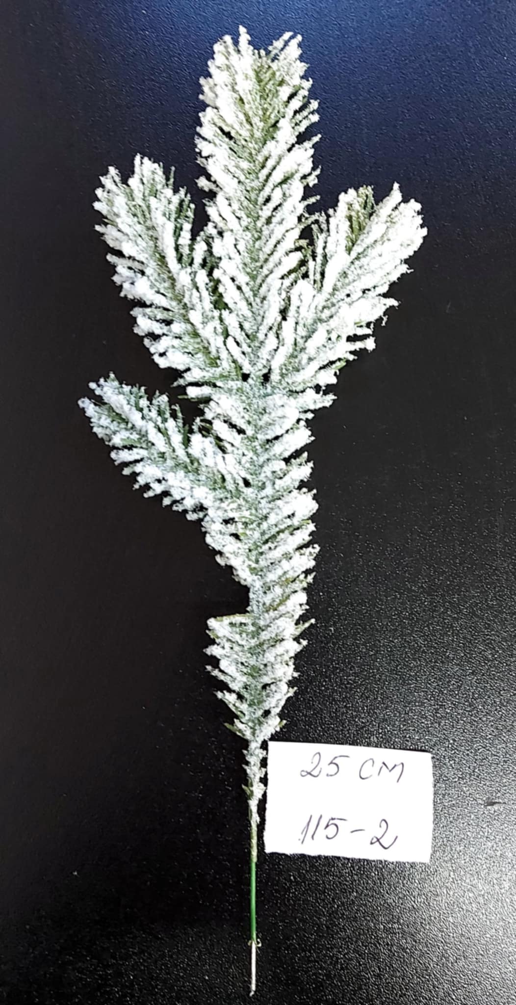 Crenguțe Artificiale de Brad cu Zăpadă, 25 cm, 10/set
