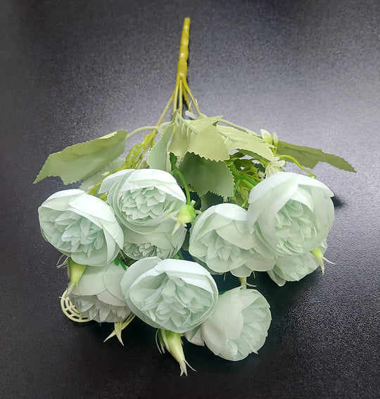 Buchet flori artificiale ranunculus verde pal – 30cm