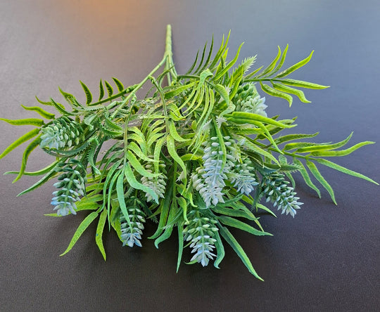 Verdeață artificială decorativă cu spice, 33cm – aspect natural
