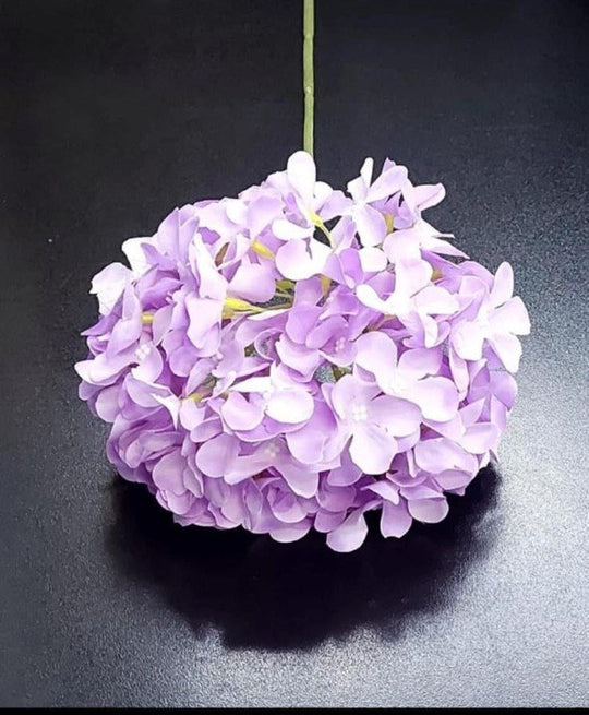 Fir Hortensie Lila – Floare Artificială pe Tulpină, Material Textil