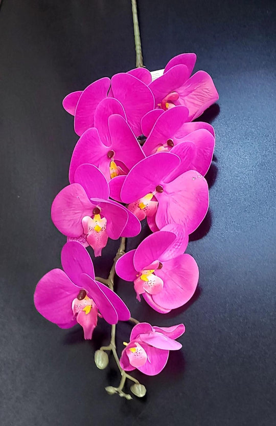 Orhidee artificială fucsia intens – 100 cm, decorativă realistă