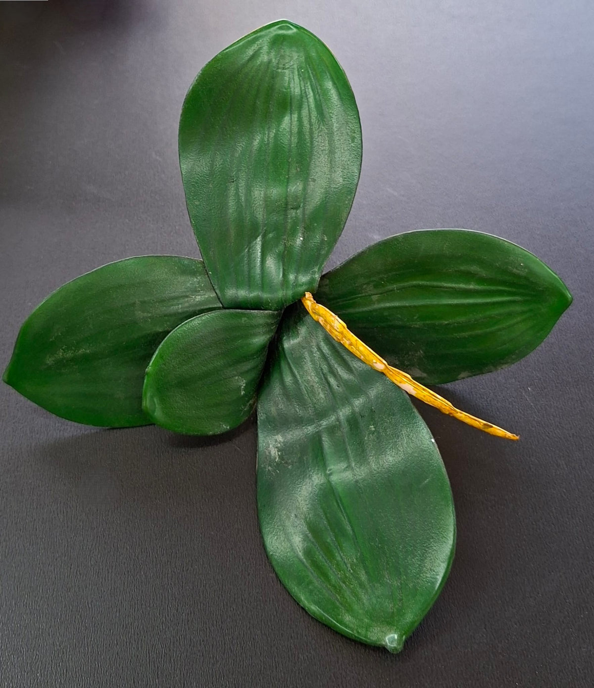 Frunze artificiale de orhidee, 21cm – decor floral realist