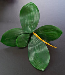 Frunze artificiale de orhidee, 21cm – decor floral realist