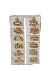 Lve Cleste Par Metal Cu Margelute/strasuri 1-4/12buc/set 100/bax