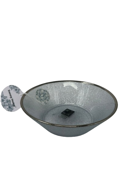 Lve Danny Home Bol Sticla Margini Argintii 18cm Wy128 4-37 4/set