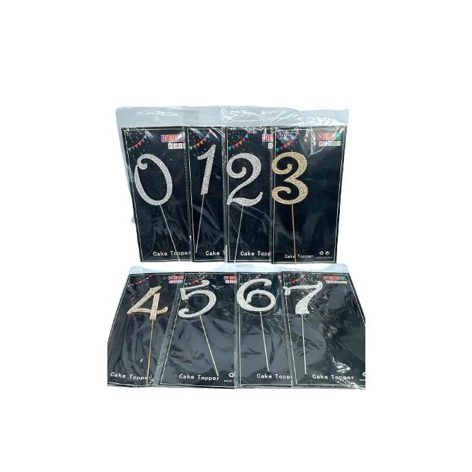 Lve Decoratiune Tort Cifre Aniversare 0-9 462-36