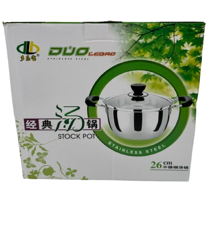Lve Duo Lebao Oala Inox +capac 26cm 20-6 20/bax