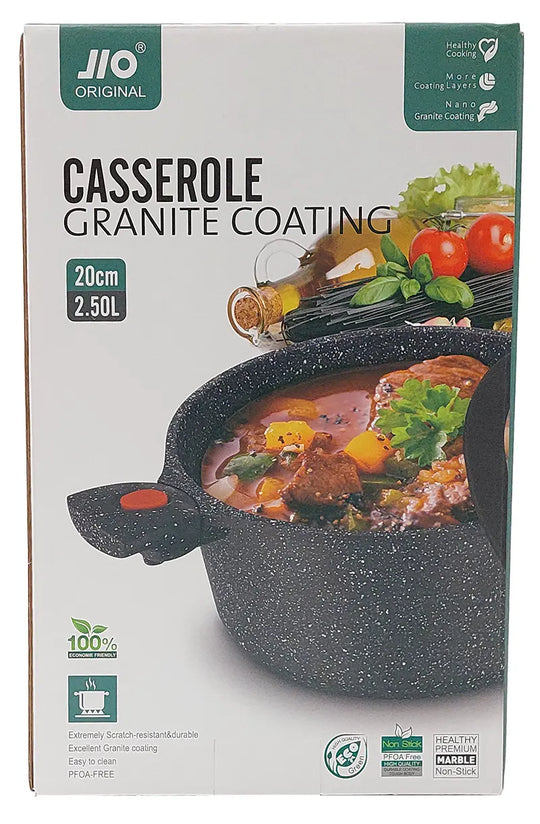 Lve Jio Cratita Aluminiu Cu Manere Detasabile+capac 20cm 555-15
