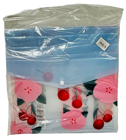 Lve Mapa Documente Plastic A4 Flora&fruit 1236--122 33x24cm 12 Buc/set
