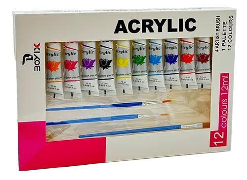 Lve Set Acuarele/tempera Acrilic+paleta+pensule 1885-32