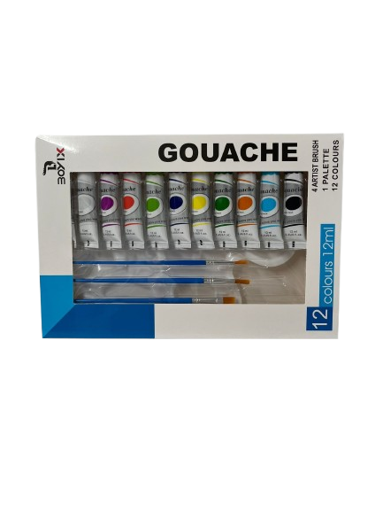 Lve Set Acuarele/tempera Gouache+paleta+pensule 1885-30