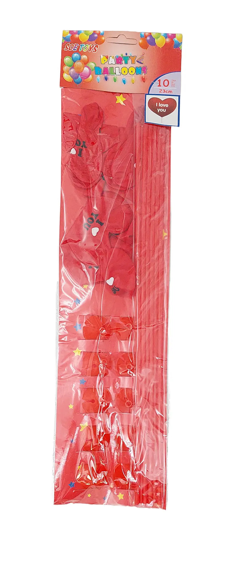 Lve Set Baloane Aniversare+suport Diverse Culori 10buc/set 462-37