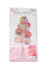 Lve Set Baloane Aniversare+suport Diverse Culori 462-33