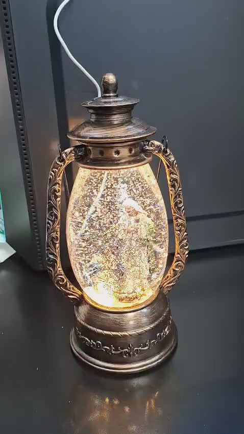 Lanteră decorativă vintage Nașterea Domnului - 27cm