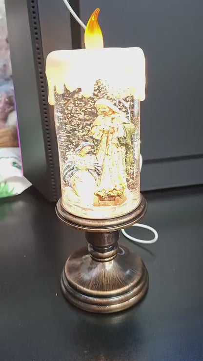 Lumânare decorativă Crăciun Nașterea Domnului - 25cm
