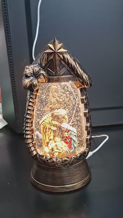 Lanteră decorativă iesle Nașterea Domnului - 24cm