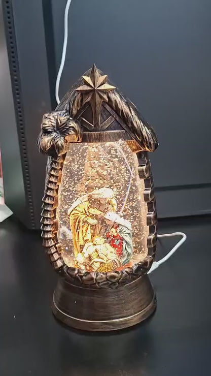 Lanteră decorativă iesle Nașterea Domnului - 24cm